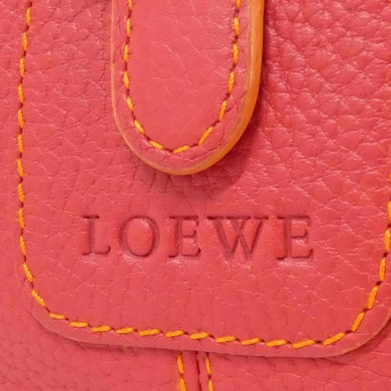 LOEWE Shoulder Leather 紅色 皮革 中古品A - 縮圖 4