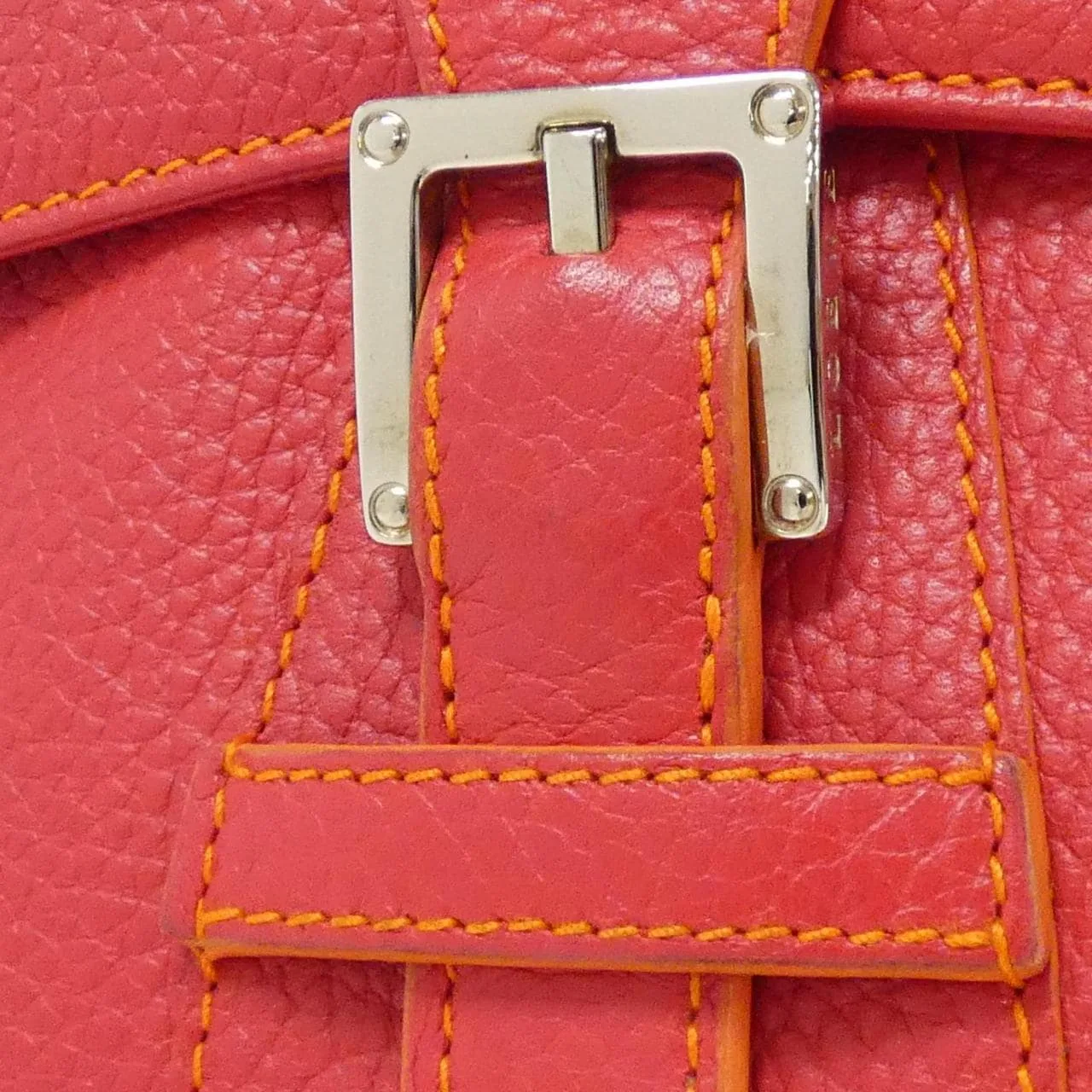 LOEWE Shoulder Leather 紅色 皮革 中古品A - 縮圖 6