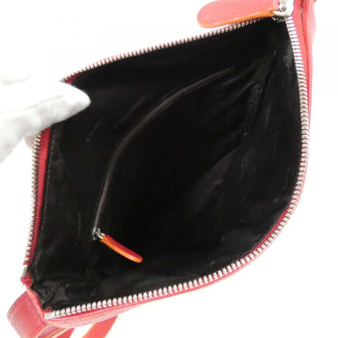 LOEWE Shoulder Leather 紅色 皮革 中古品A - 縮圖 10