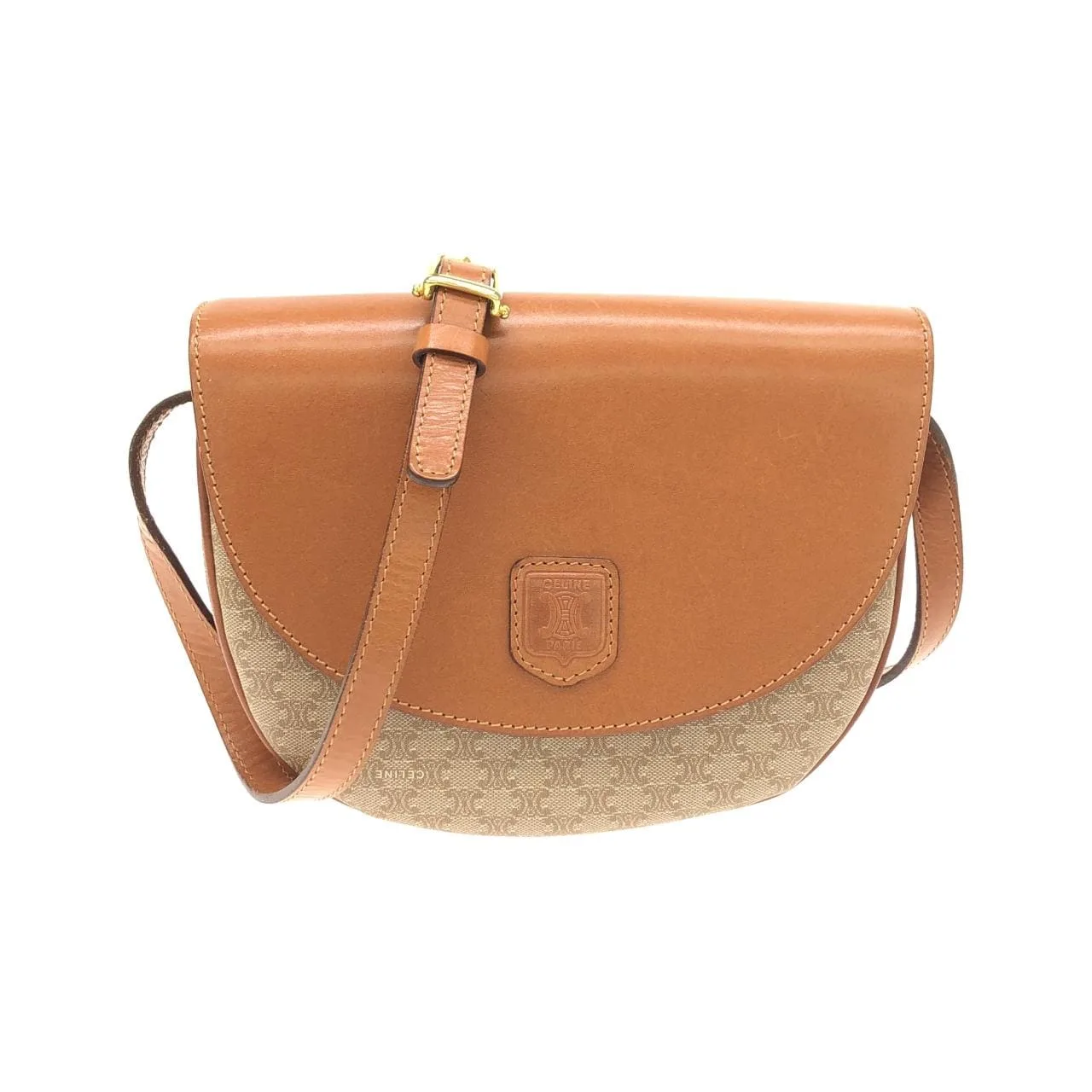 CELINE 肩背包 帆布 Beige