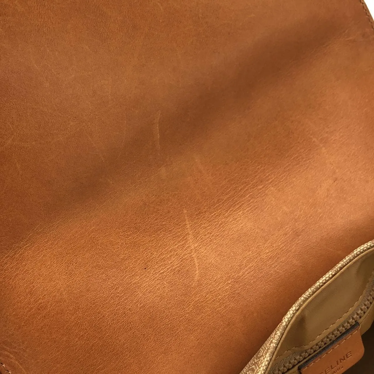 CELINE 肩背包 帆布 米色 帆布 中古品B - 縮圖 8