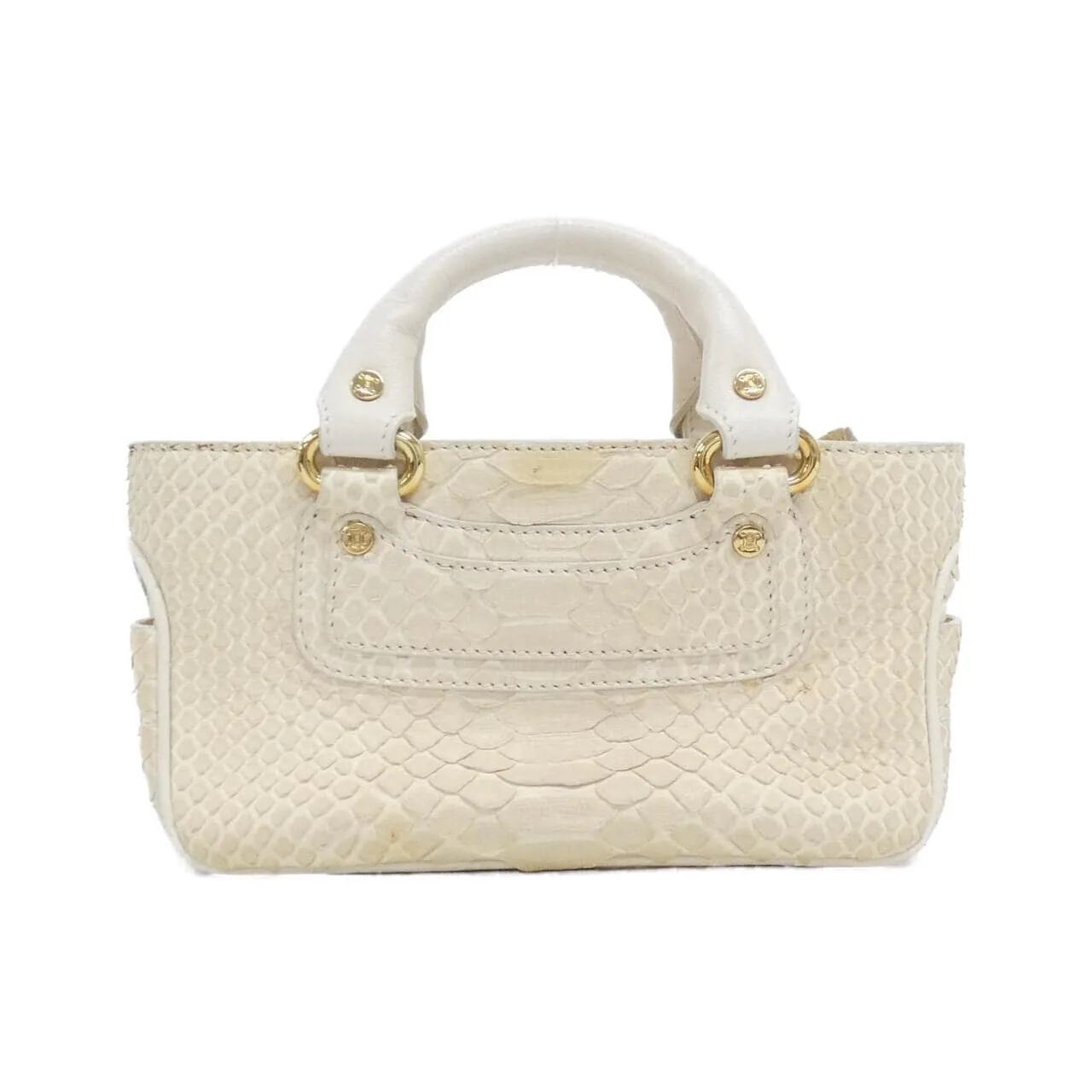 CELINE Boogie Handbag Python Black