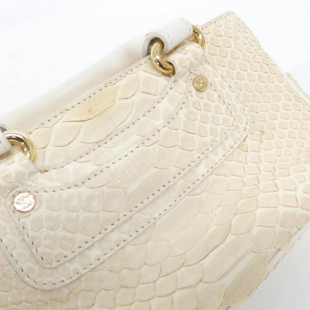 CELINE Boogie Handbag Python Black Python Rank B - Thumbnail 6