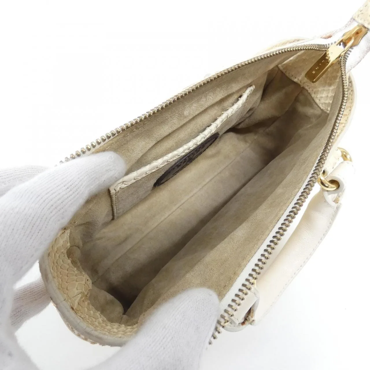 CELINE Boogie Handbag Python Black Python Rank B - Thumbnail 8