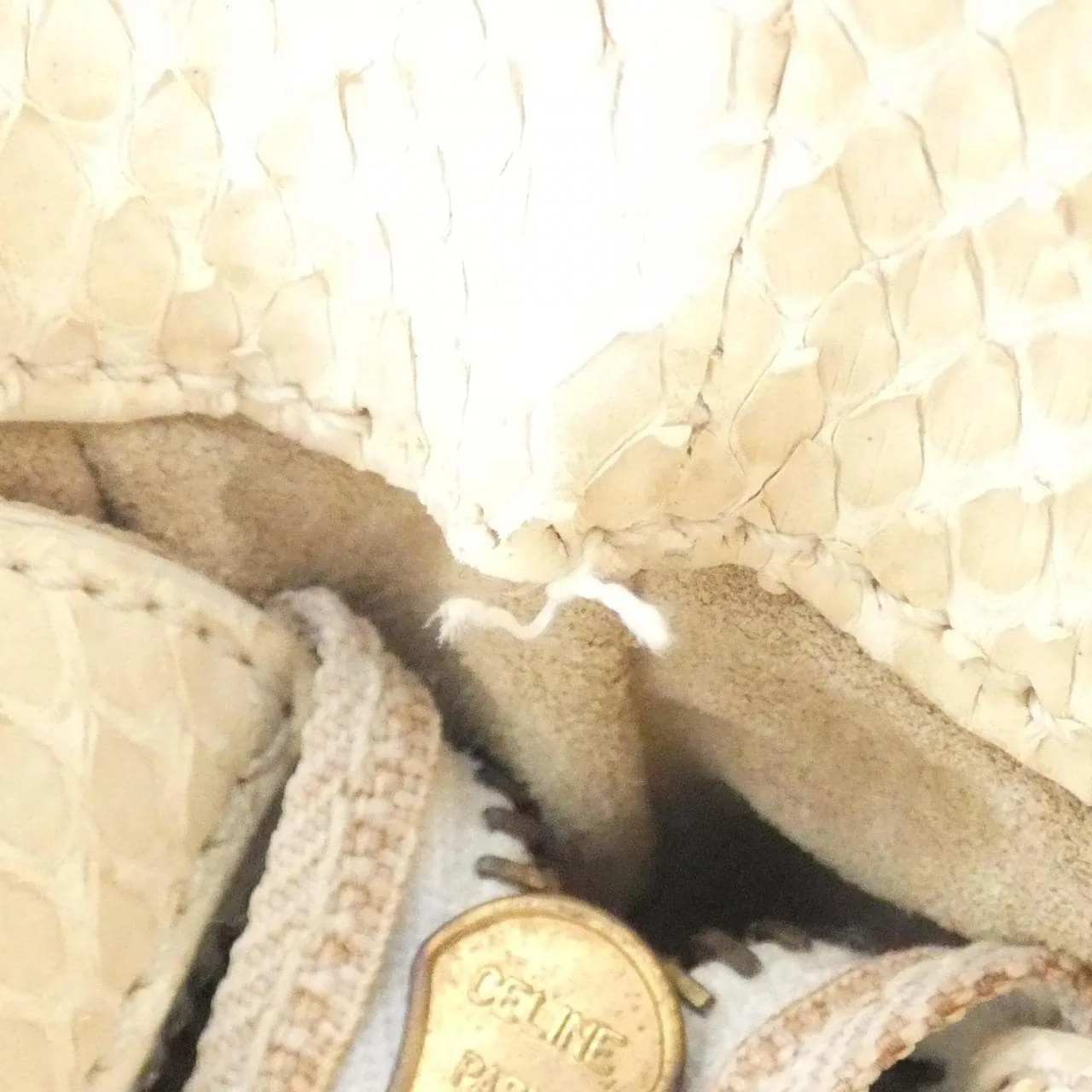 CELINE Boogie Handbag Python Black Python Rank B - Thumbnail 10