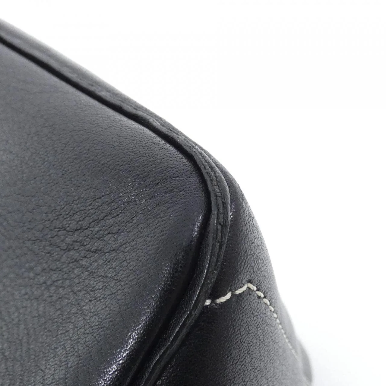 CELINE Boogie 134023SOF Handbag Leather Black Leather Rank B - Thumbnail 2