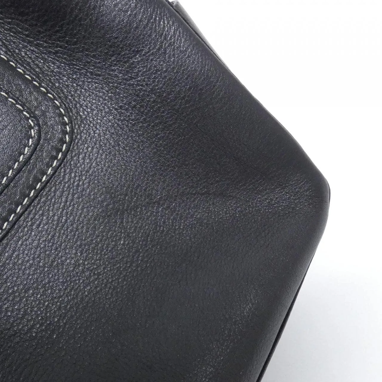 CELINE Boogie 134023SOF Handbag Leather Black Leather Rank B - Thumbnail 4