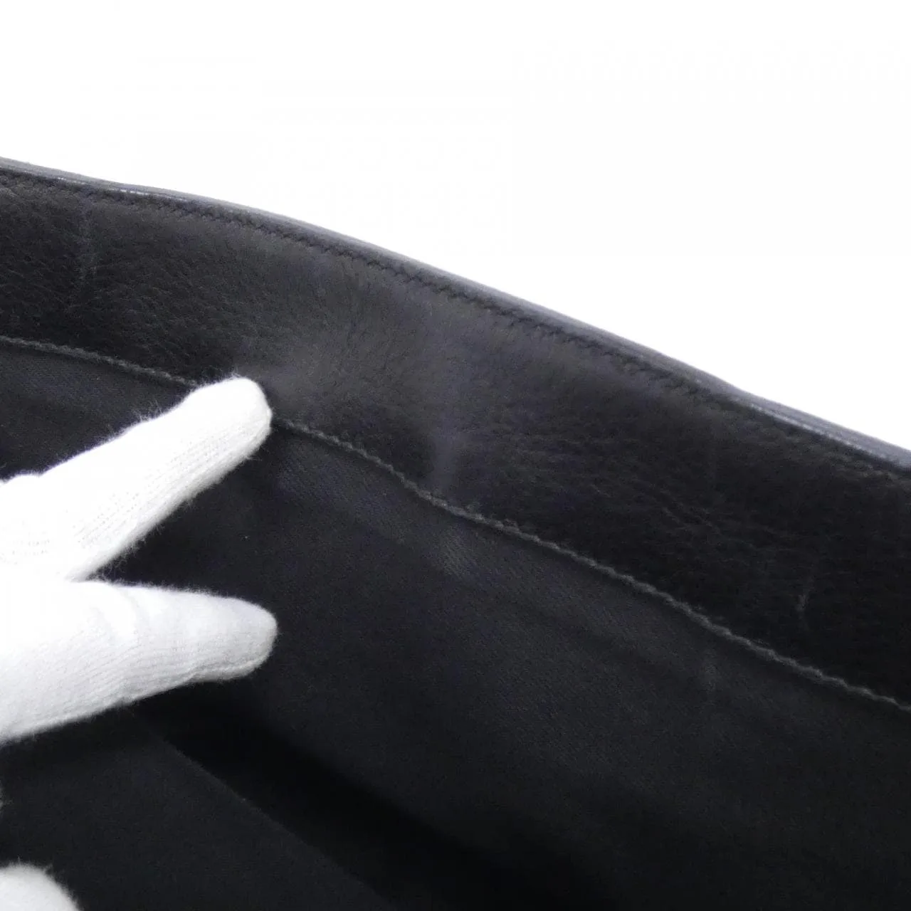 CELINE Boogie 134023SOF Handbag Leather Black Leather Rank B - Thumbnail 8