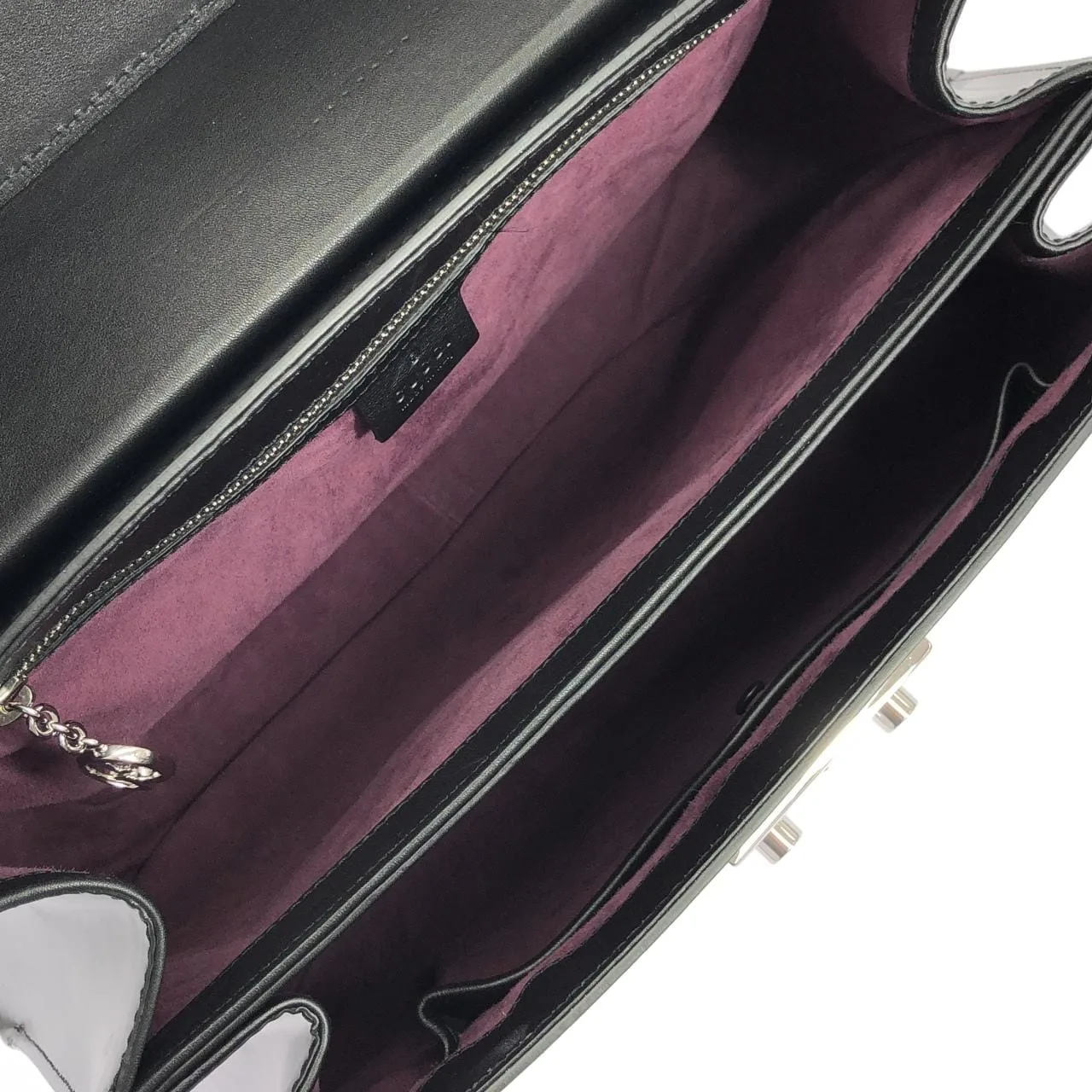 GUCCI 331829 CLG0F 手提包 皮革 黑色 皮革 中古品A - 縮圖 9