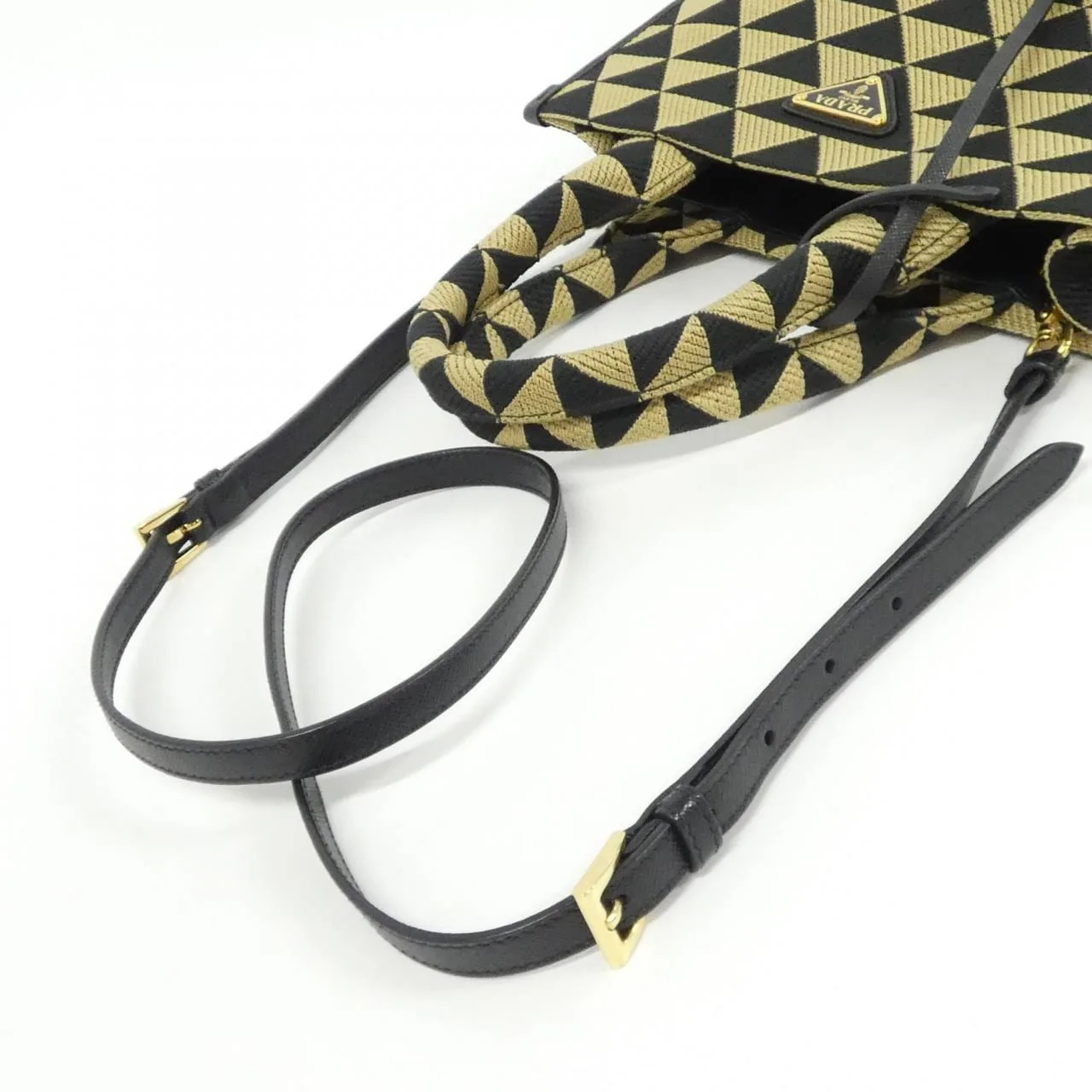 PRADA 1BA354 Handbag Black Rank A - Thumbnail 6