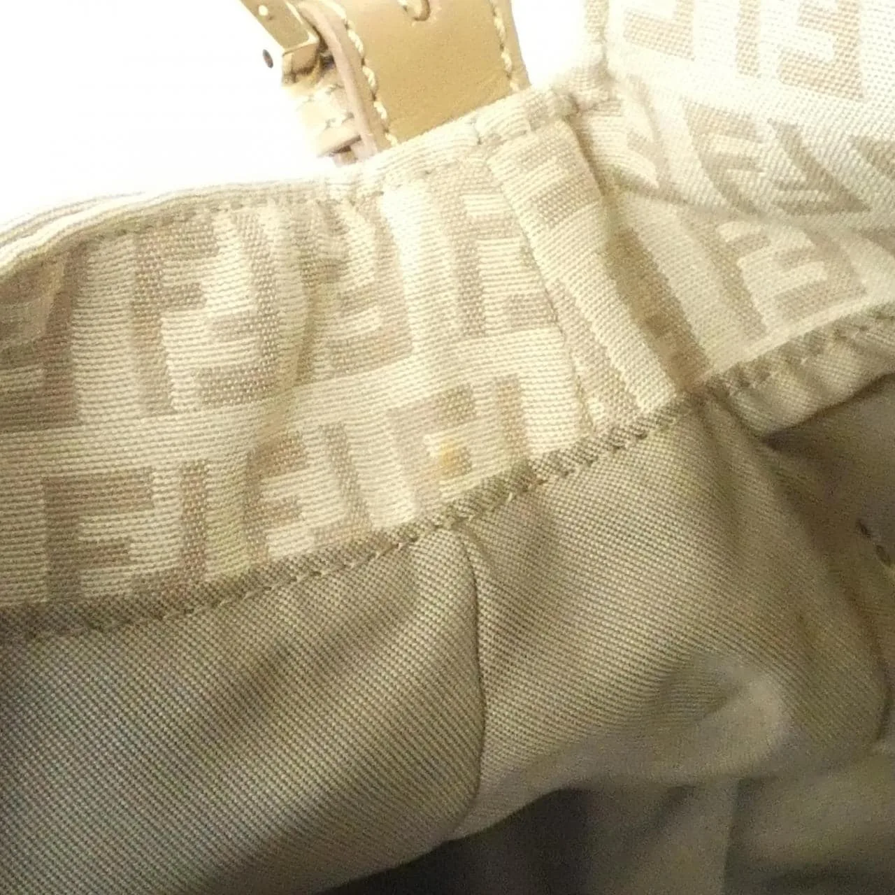 FENDI Baguette 8BR001 LPN Shoulder Canvas Beige Canvas Rank A - Thumbnail 9