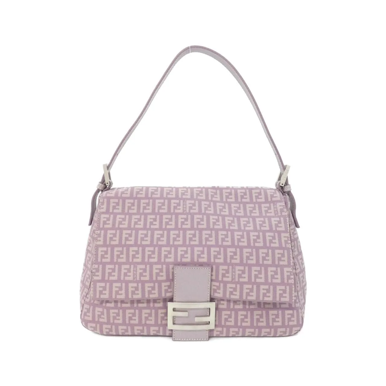 FENDI Baguette 8BR001 KU7 Shoulder Canvas Purple