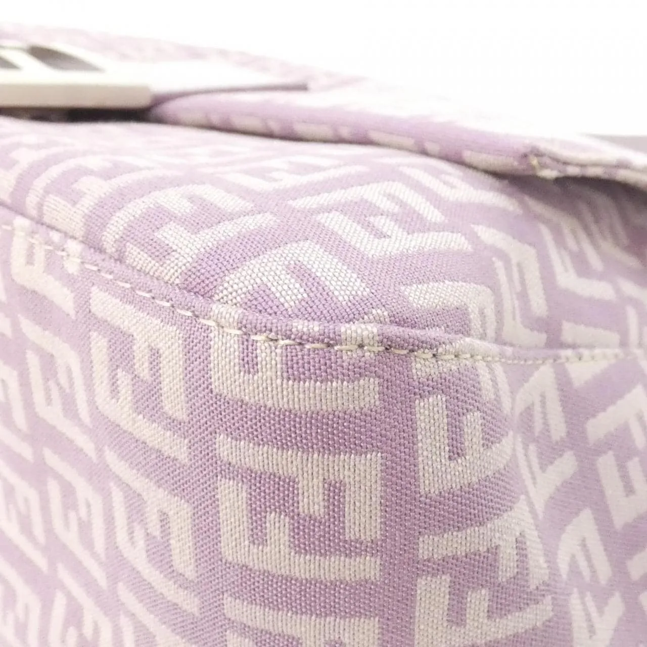 FENDI Baguette 8BR001 KU7 Shoulder Canvas Purple Canvas Rank A - Thumbnail 3