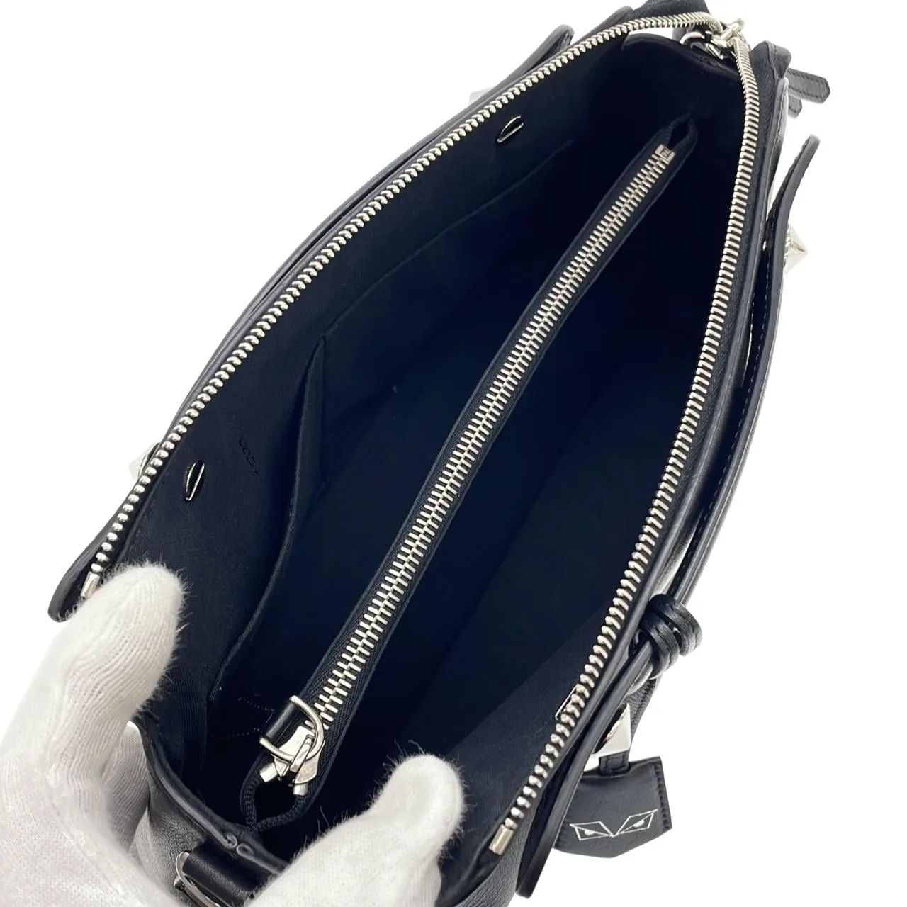 FENDI By The Way 8BL124 1D5 Handbag Black Rank A - Thumbnail 8