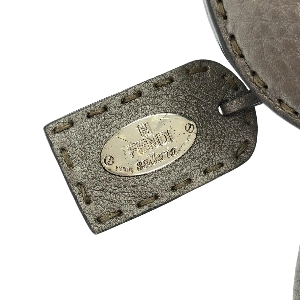 FENDI Peekaboo 8BN127 NDU Handbag Leather Grey Leather Rank A - Thumbnail 4