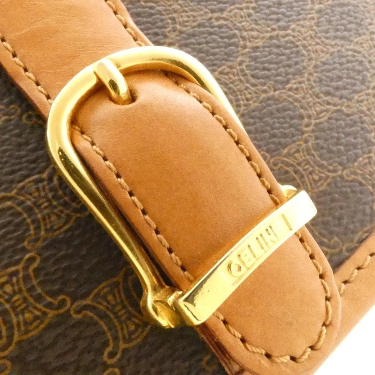 CELINE Shoulder Canvas Brown Canvas Rank A - Thumbnail 4