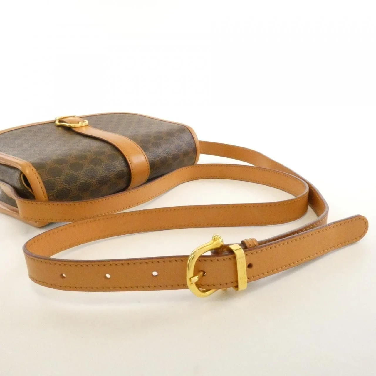 CELINE Shoulder Canvas Brown Canvas Rank A - Thumbnail 5