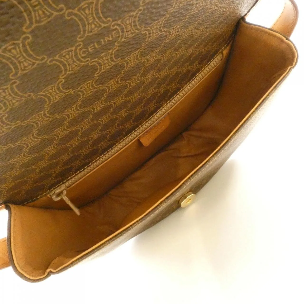 CELINE Shoulder Canvas Brown Canvas Rank A - Thumbnail 6