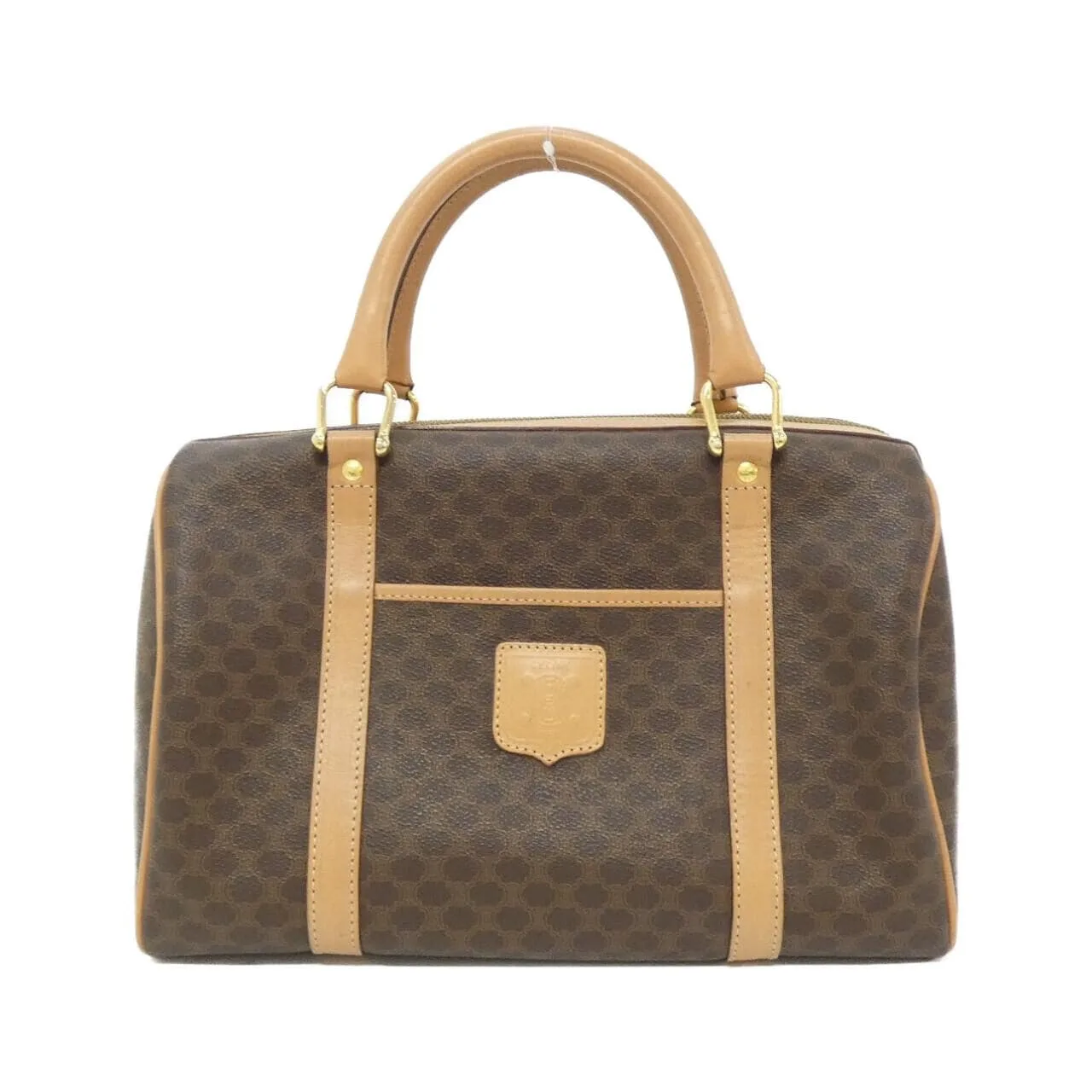CELINE Boston Canvas Brown