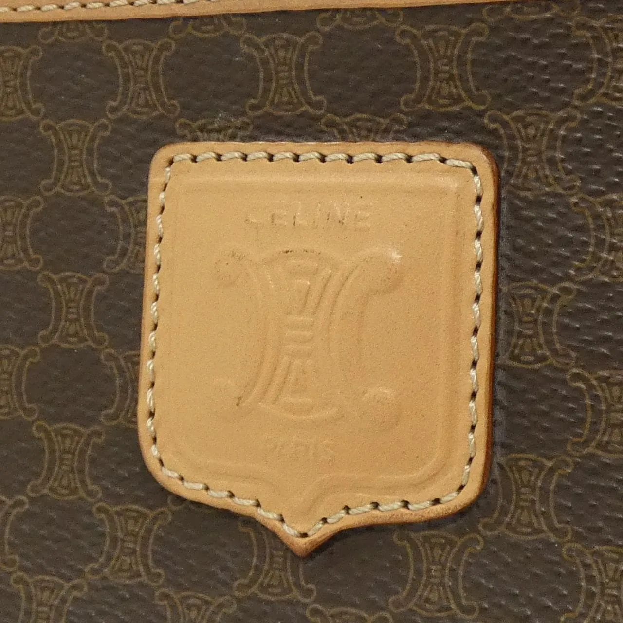 CELINE Boston Canvas 棕色 帆布 中古品A - 縮圖 4