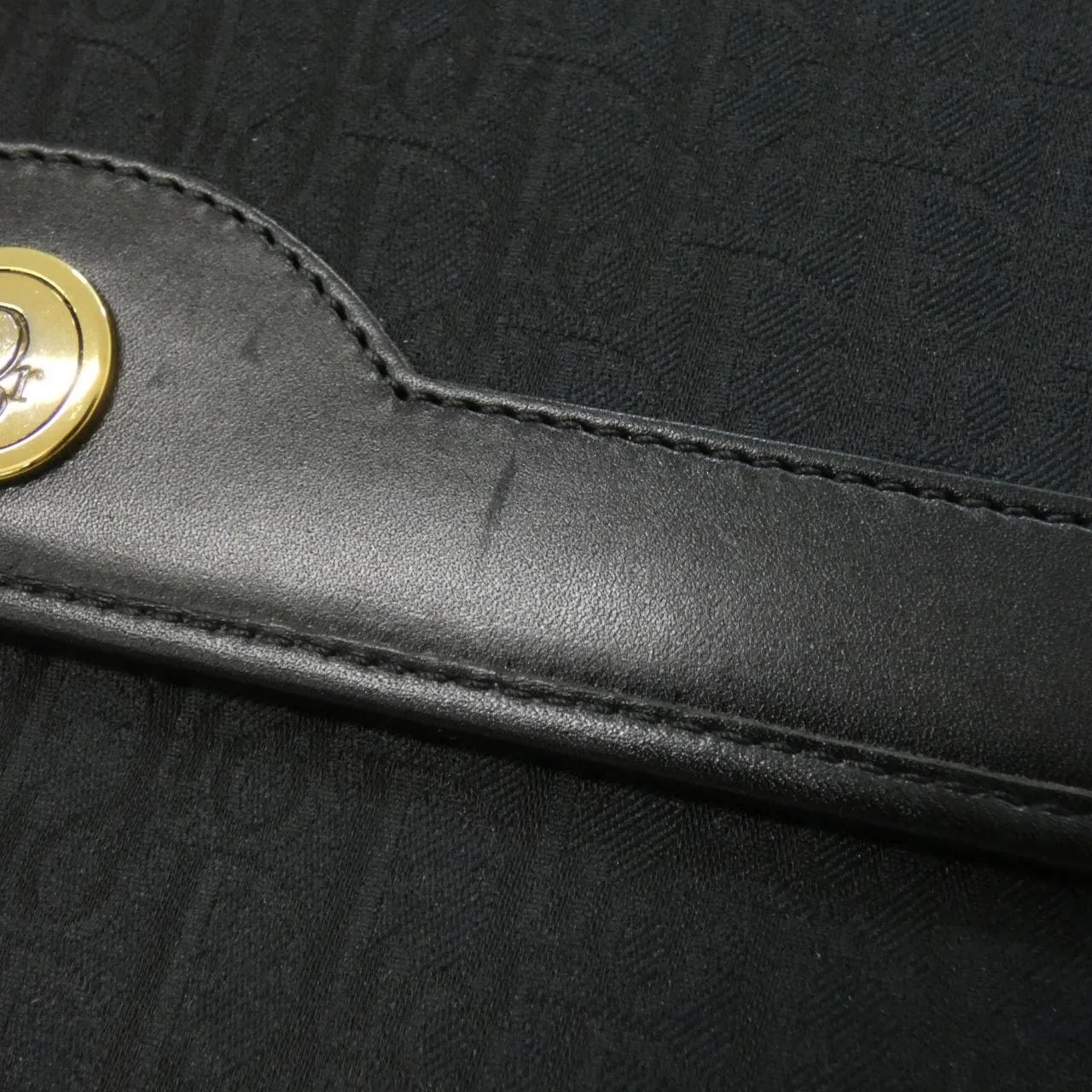 DIOR Shoulder Canvas 黑色 帆布 中古品A - 縮圖 4