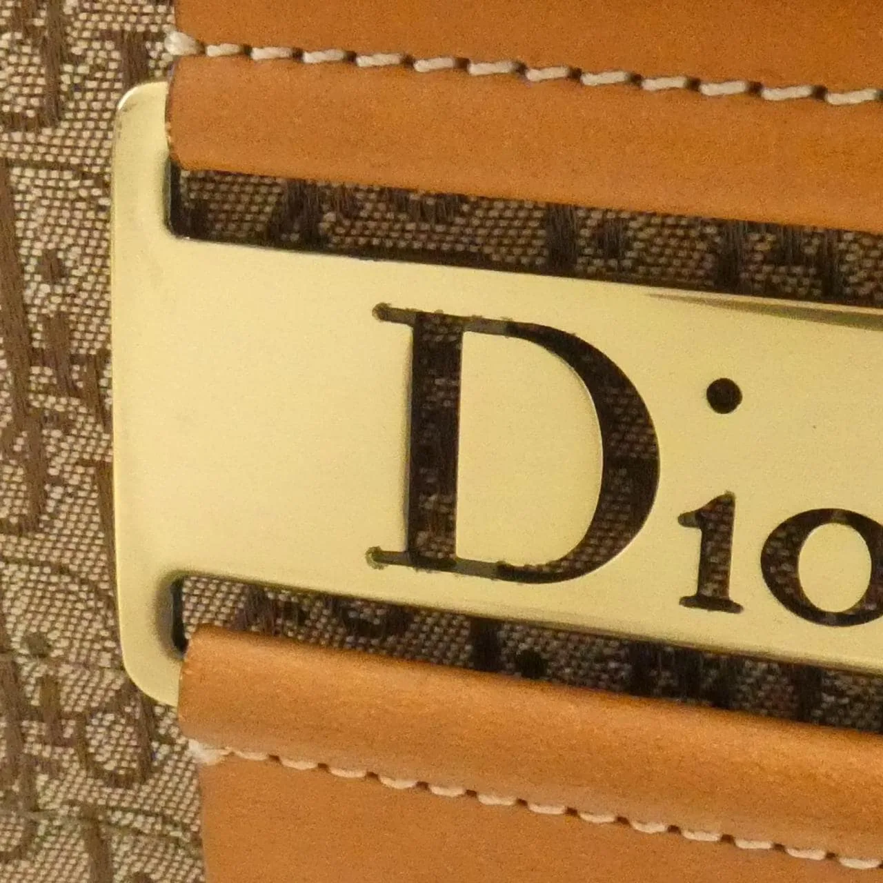 DIOR Shoulder Canvas 米色 帆布 中古品B - 縮圖 5
