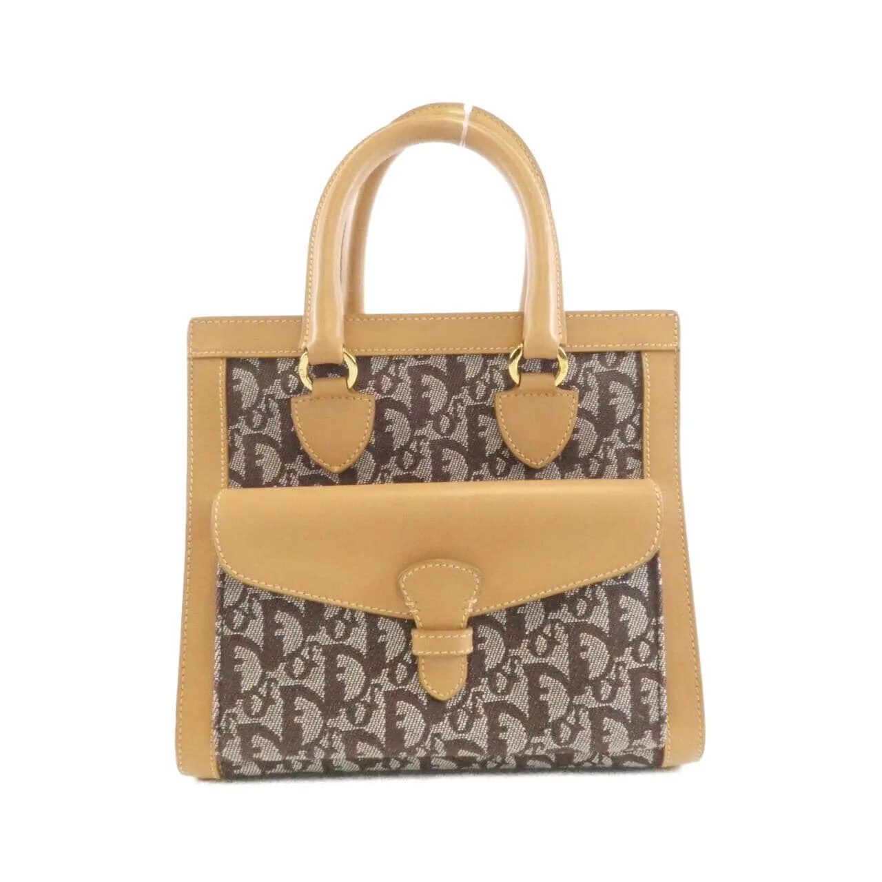 DIOR Handbag Canvas Brown