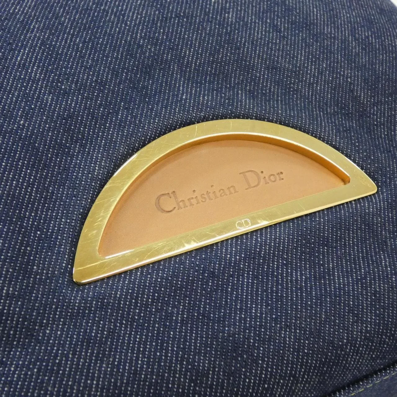 DIOR Handbag Denim 酒紅色 牛仔布 中古品A - 縮圖 4