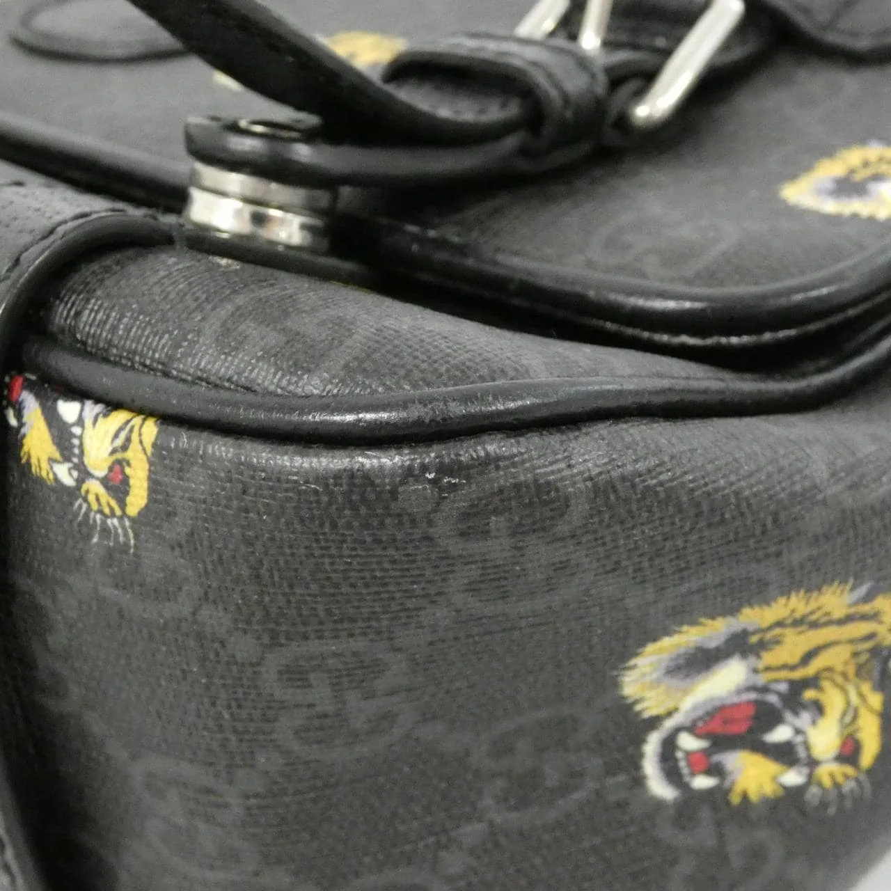 GUCCI 658542 UXVAF Shoulder Canvas Black Canvas Rank A - Thumbnail 3