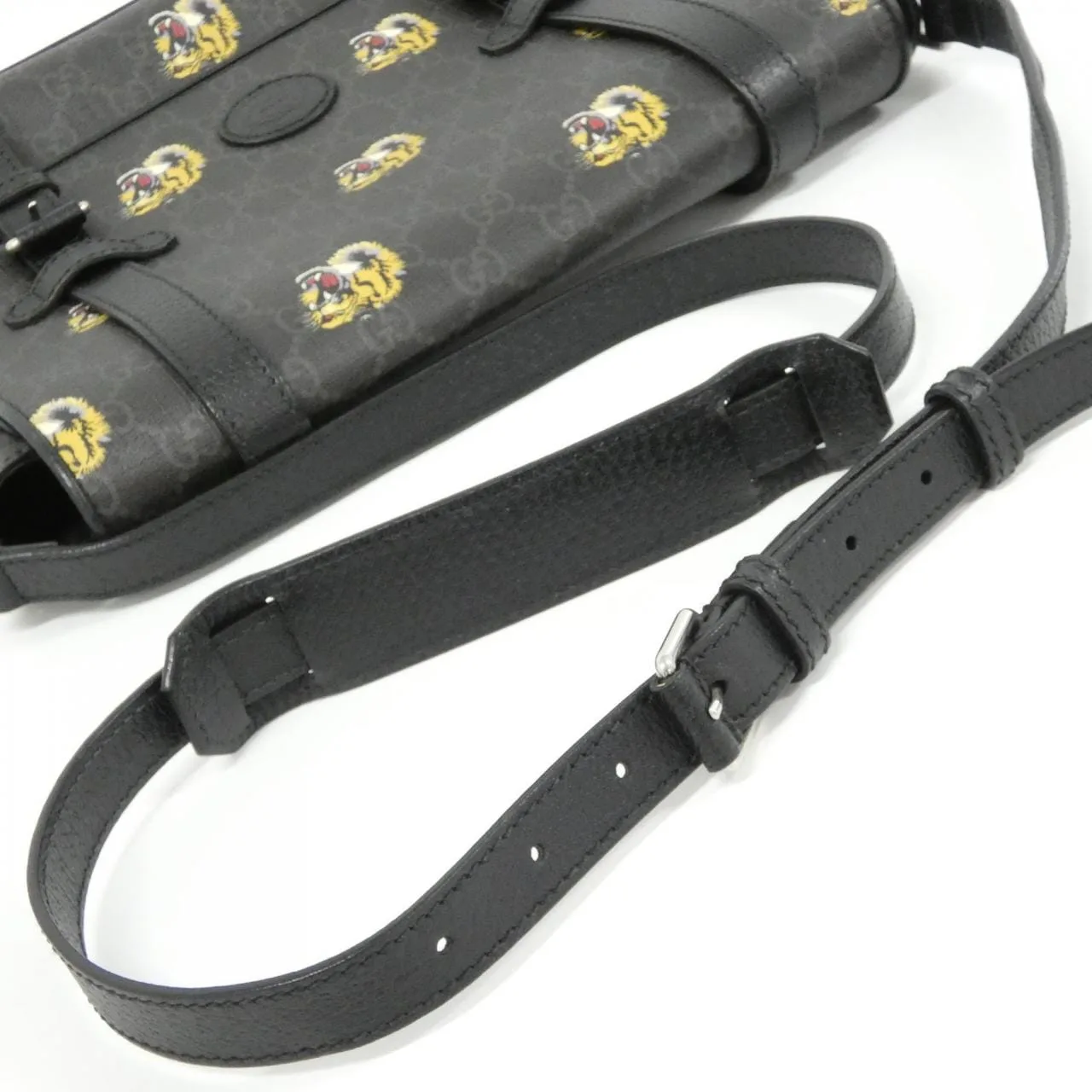 GUCCI 658542 UXVAF Shoulder Canvas Black Canvas Rank A - Thumbnail 8