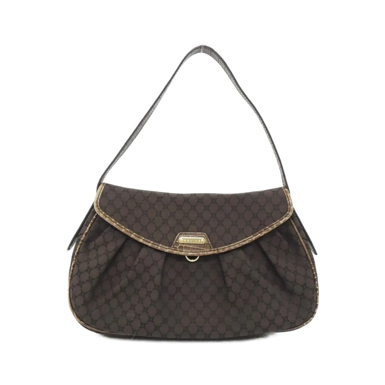 CELINE Shoulder Canvas Black