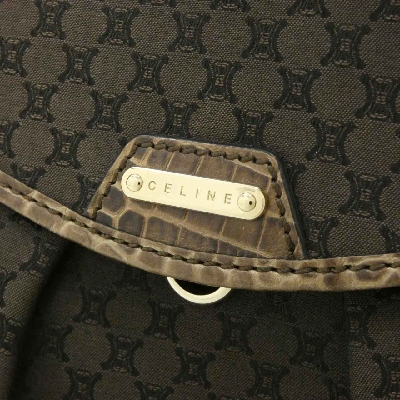 CELINE Shoulder Canvas Black Canvas Rank A - Thumbnail 3