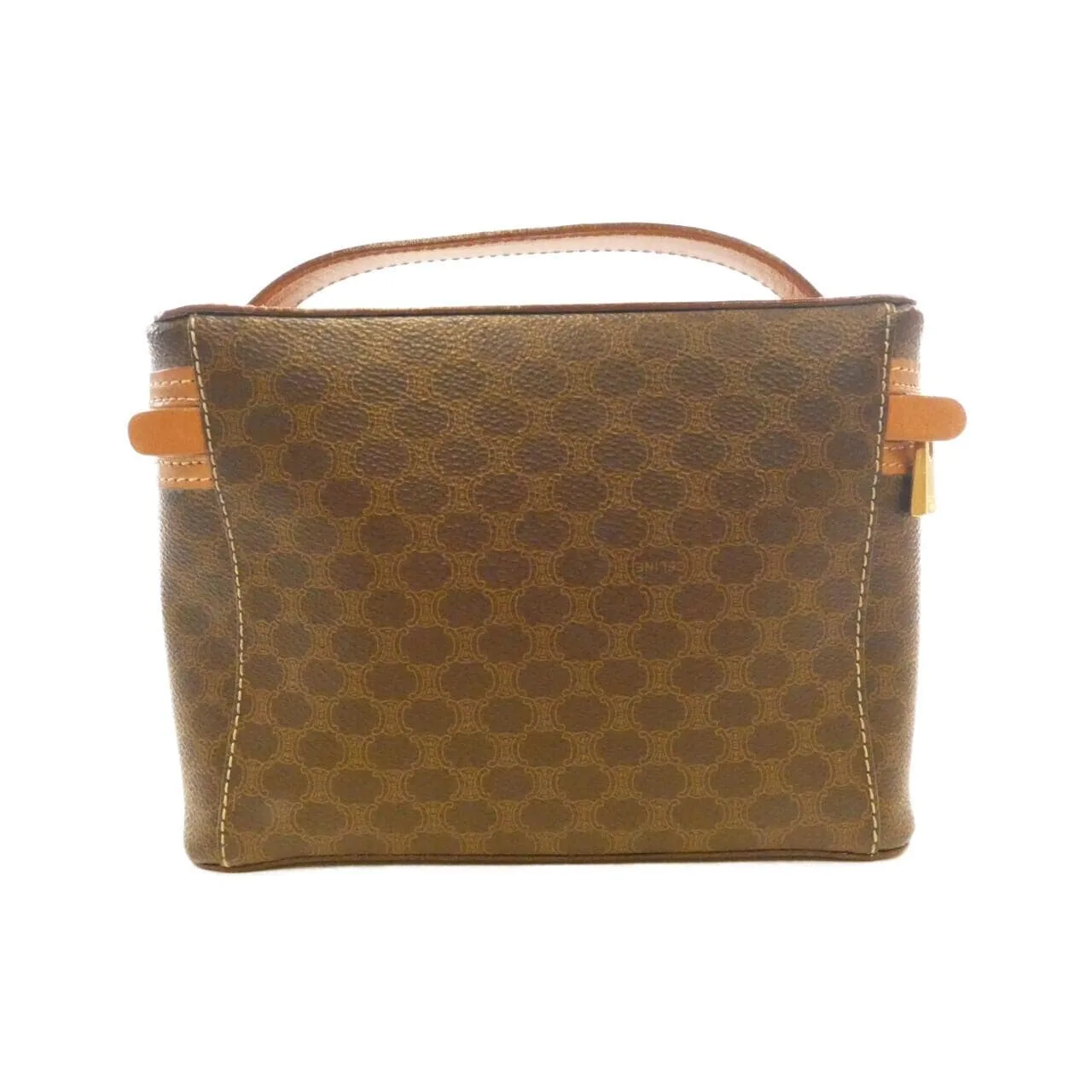 CELINE Handbag Canvas 棕色 帆布 中古品B - 縮圖 2