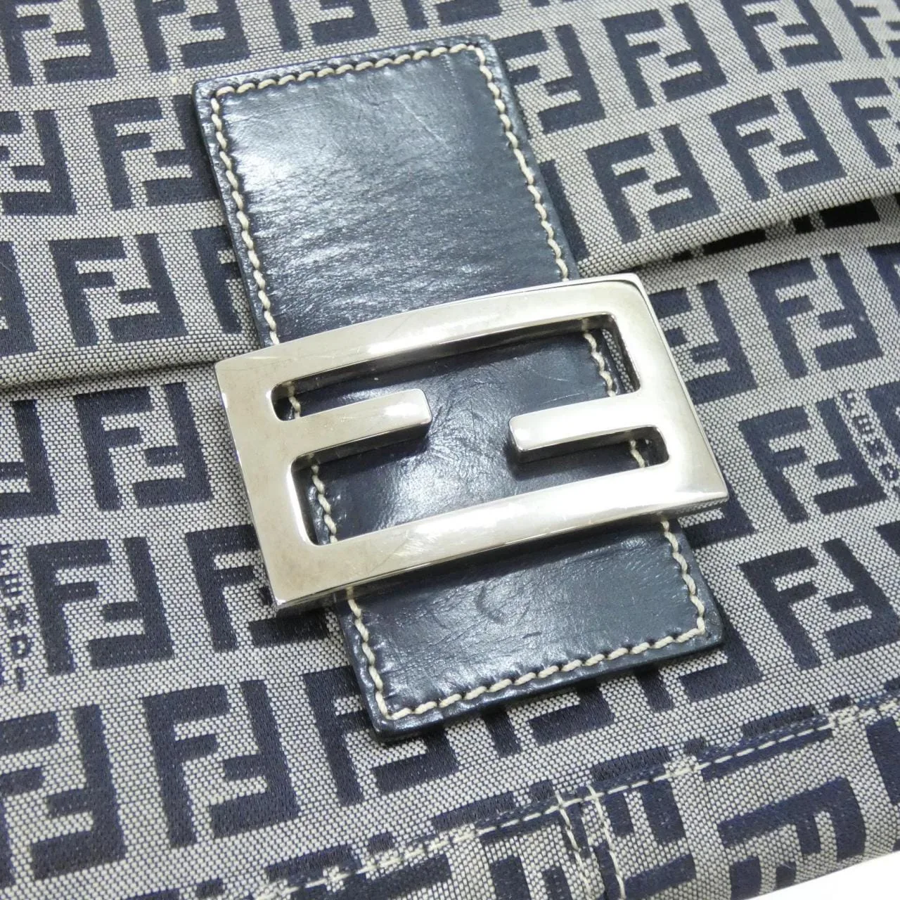 FENDI Baguette 26424 Shoulder Canvas Navy Canvas Rank A - Thumbnail 4