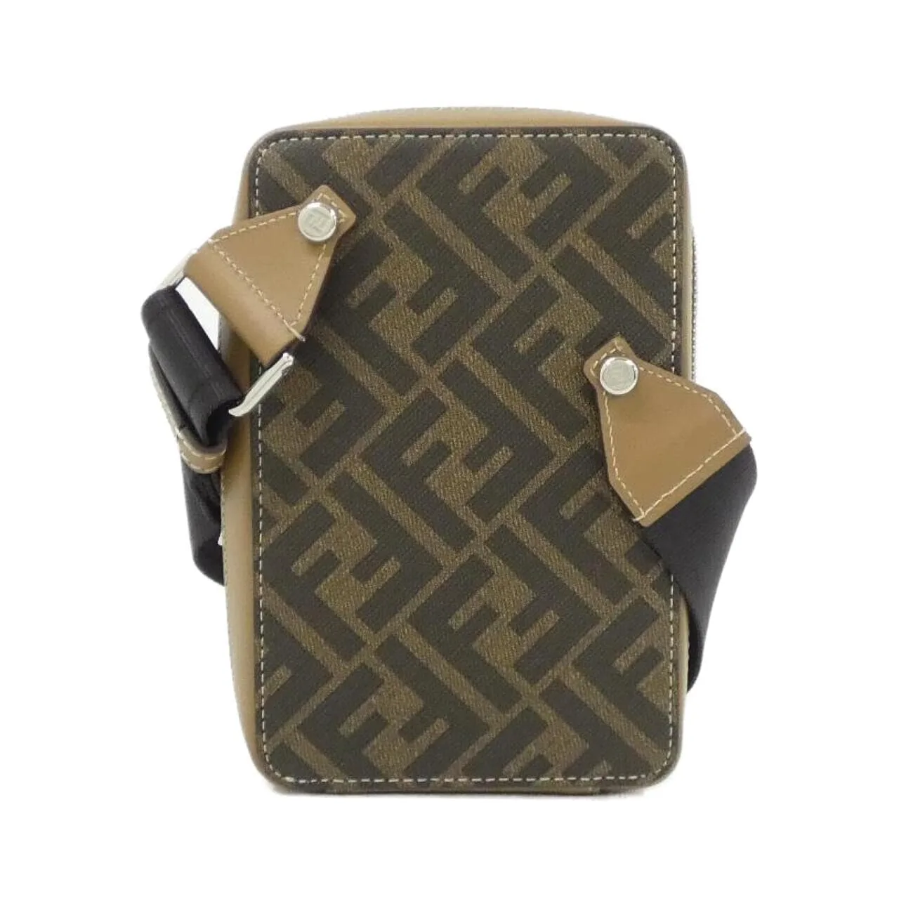 FENDI 7AS239 AFF2 Shoulder Canvas Black Canvas Rank A - Thumbnail 2