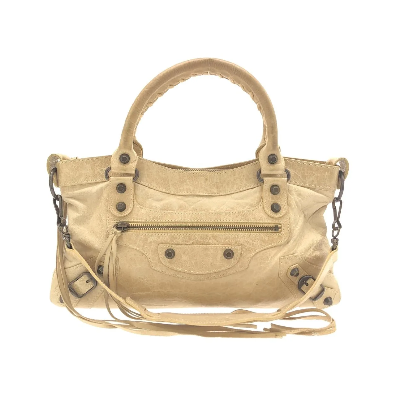 BALENCIAGA 103208 D94JT Handbag Lambskin Black