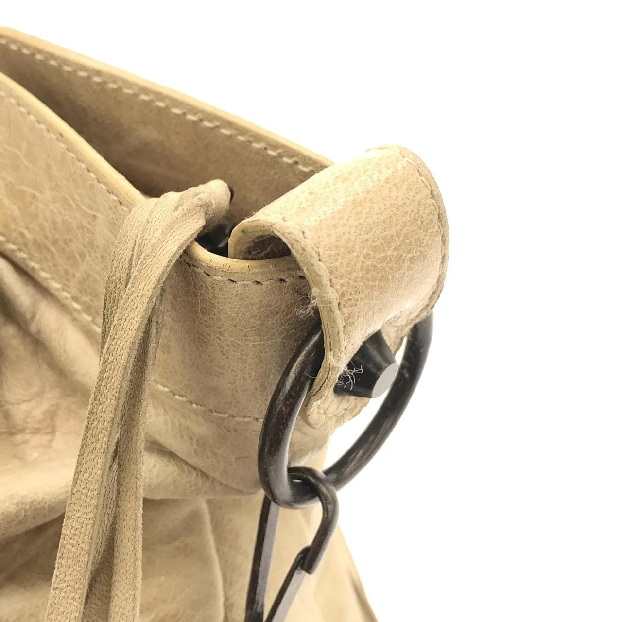 BALENCIAGA 103208 D94JT Handbag Lambskin Black Lambskin Rank B - Thumbnail 6