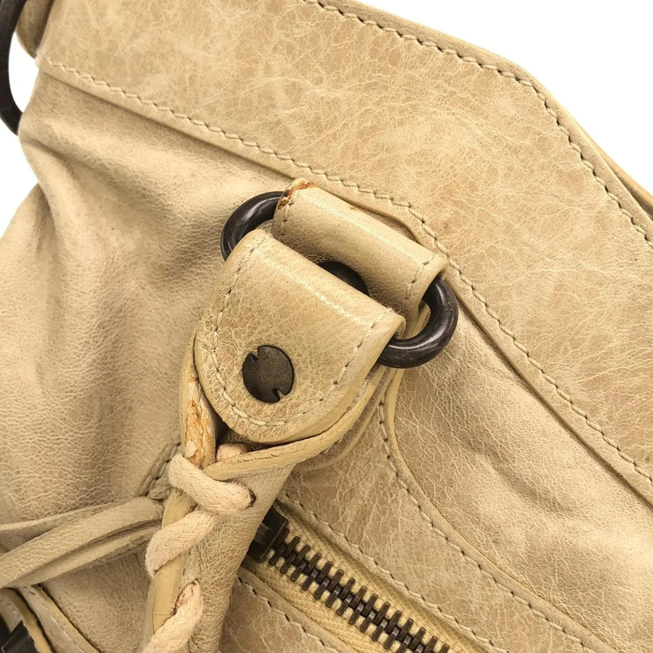 BALENCIAGA 103208 D94JT Handbag Lambskin Black Lambskin Rank B - Thumbnail 7