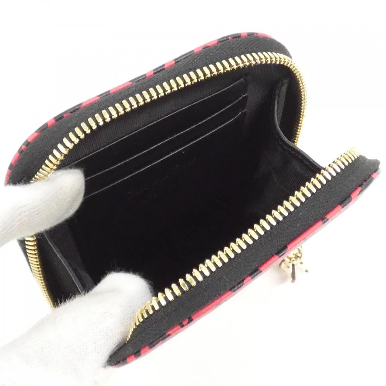 DIOR Wallet Leather Black Leather Rank A - Thumbnail 5