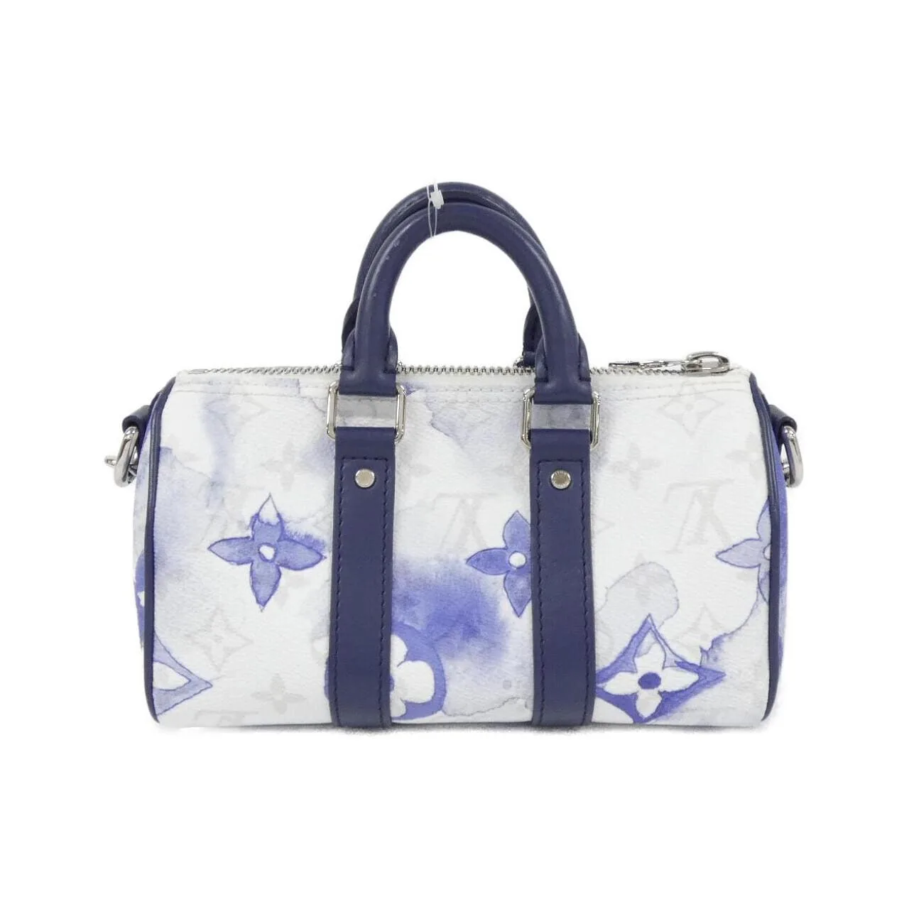 LOUIS VUITTON Keepall M45761 Boston Monogram 藍色 Monogram 中古品A - 縮圖 2