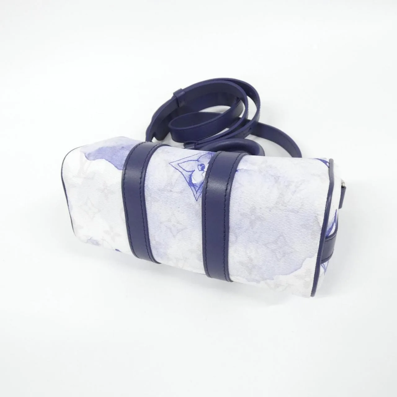 LOUIS VUITTON Keepall M45761 Boston Monogram 藍色 Monogram 中古品A - 縮圖 3