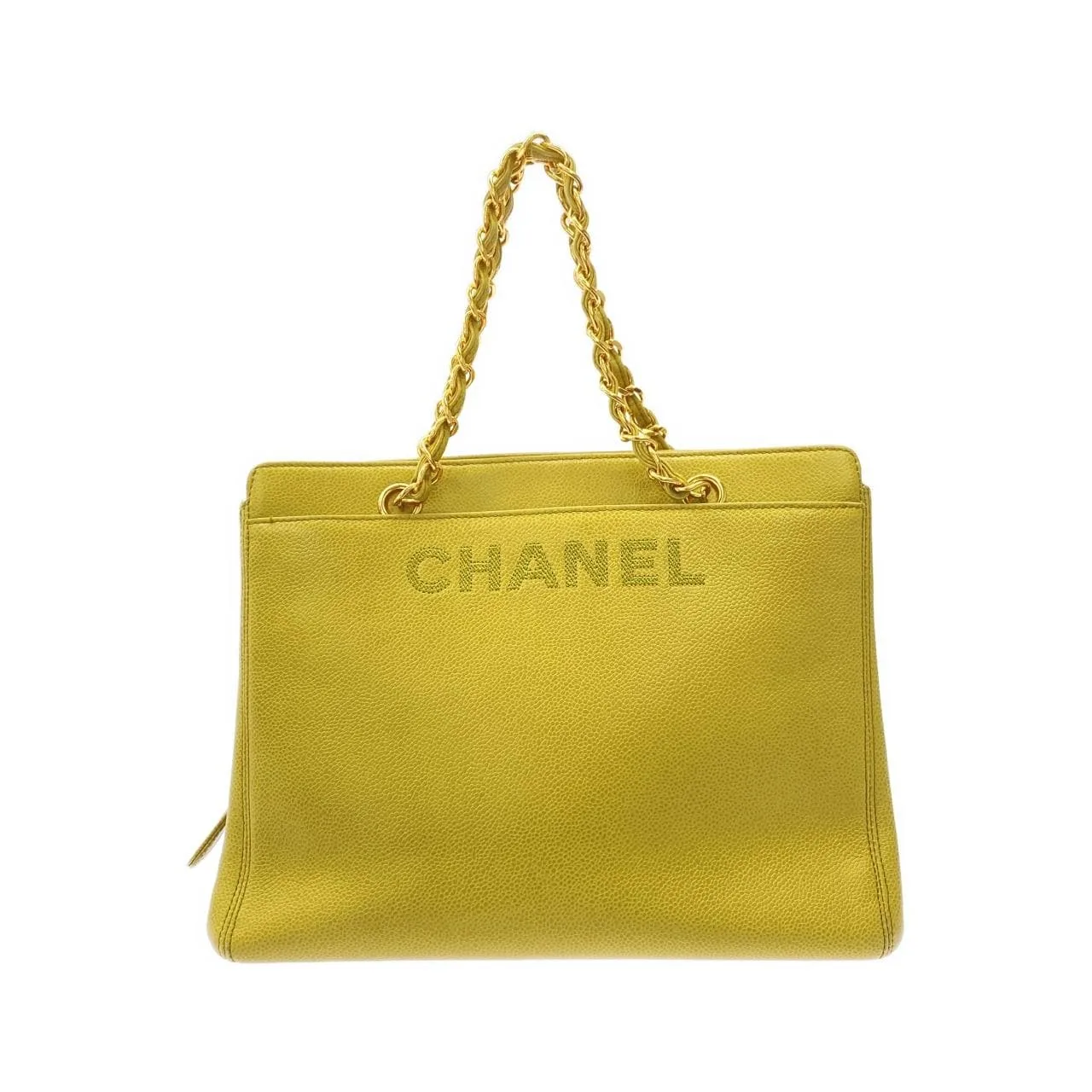 CHANEL 08913 Handbag Grained Calfskin