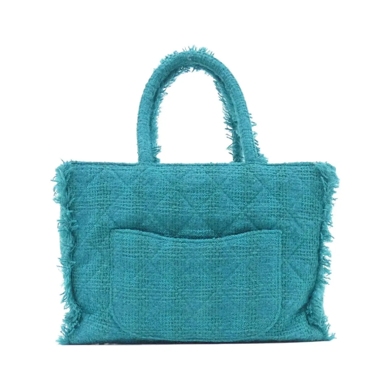 CHANEL AS0976 Handbag Tweed Green Tweed Rank A - Thumbnail 2