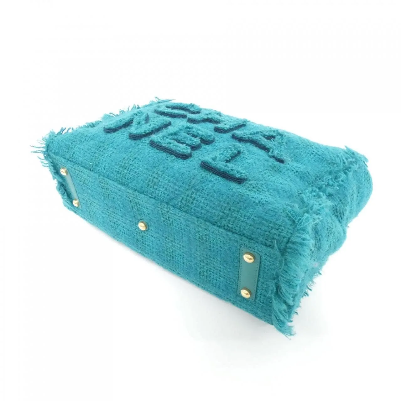 CHANEL AS0976 Handbag Tweed Green Tweed Rank A - Thumbnail 3