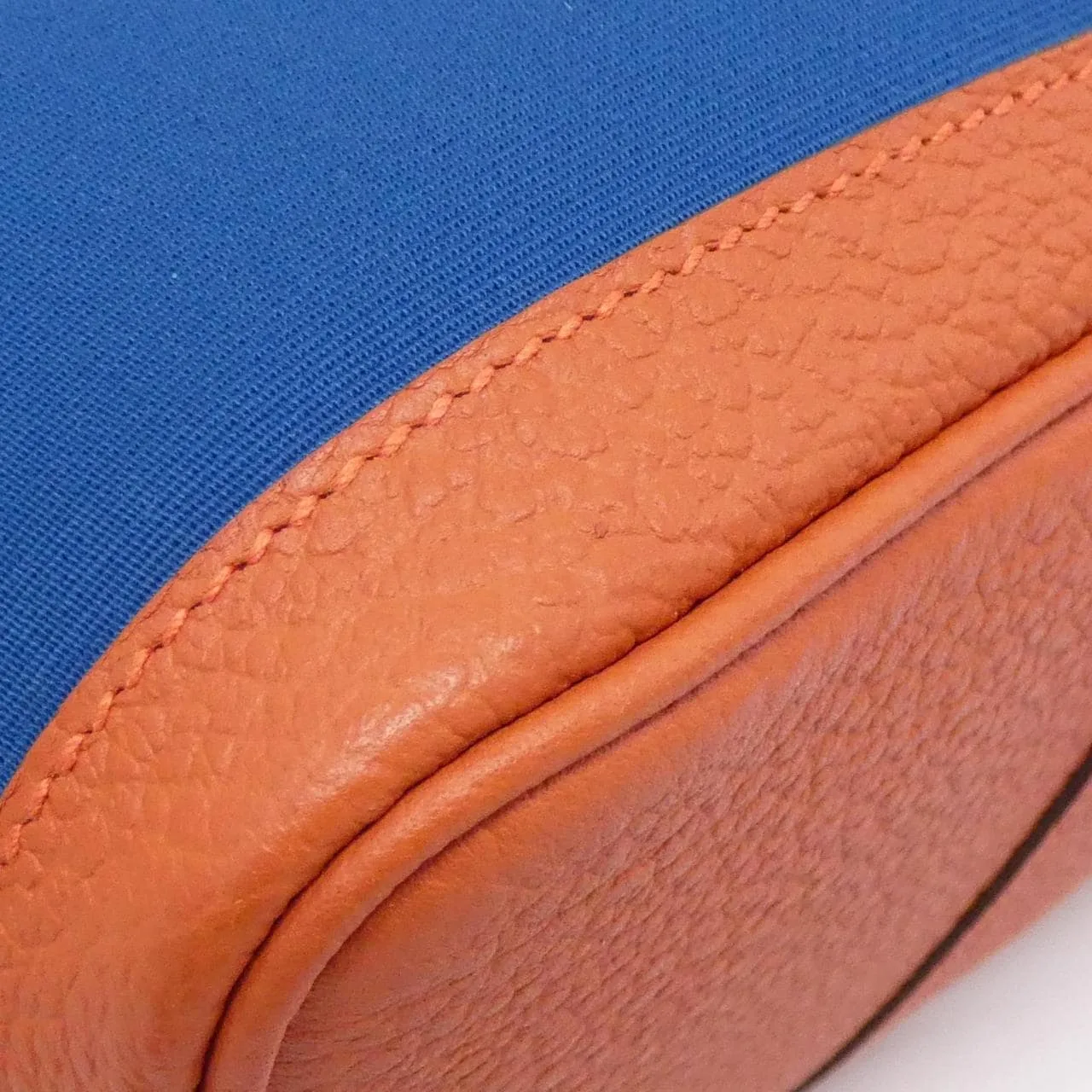 HERMES Garden Party 065867CK Tote Blue Rank A - Thumbnail 2