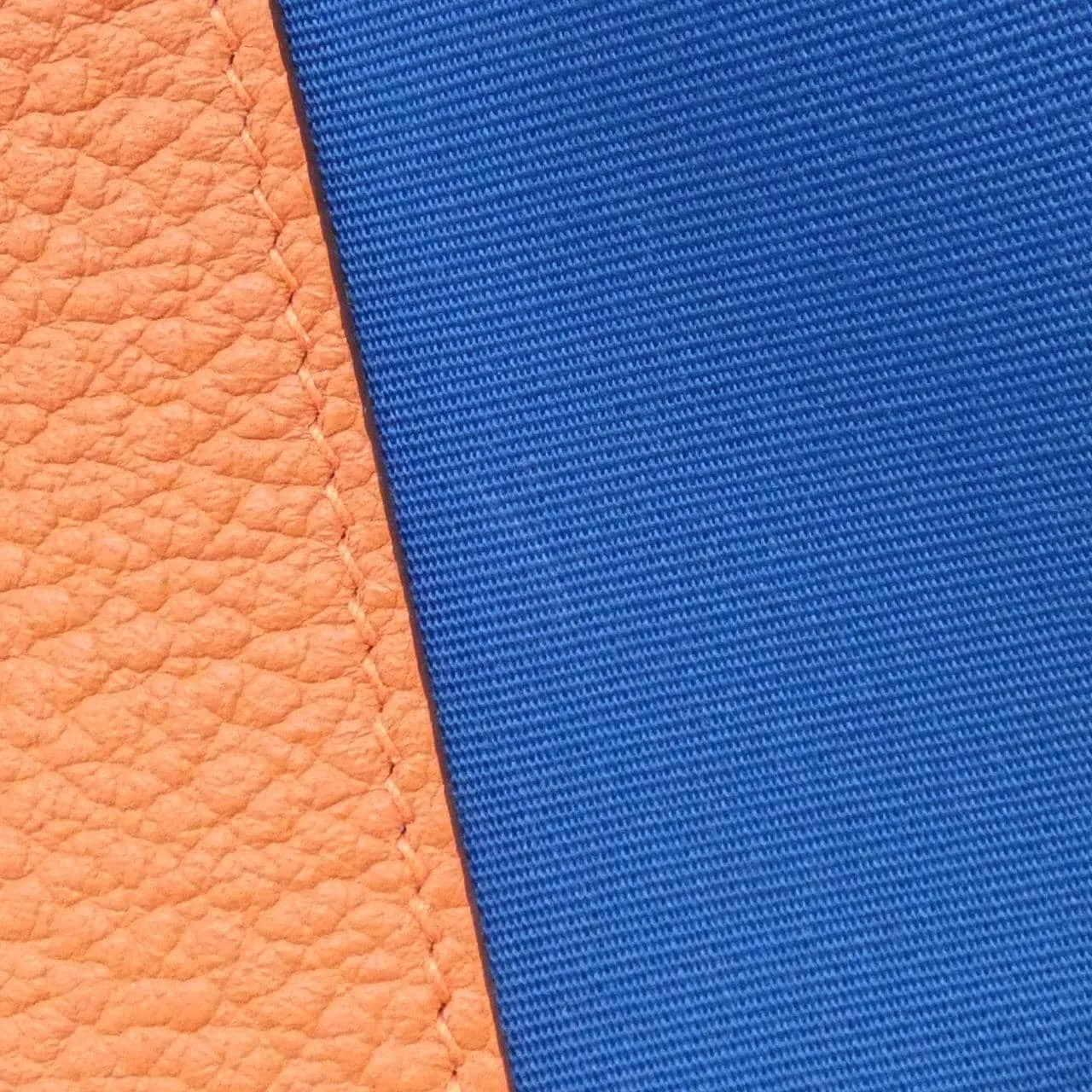 HERMES Garden Party 065867CK Tote Blue Rank A - Thumbnail 4