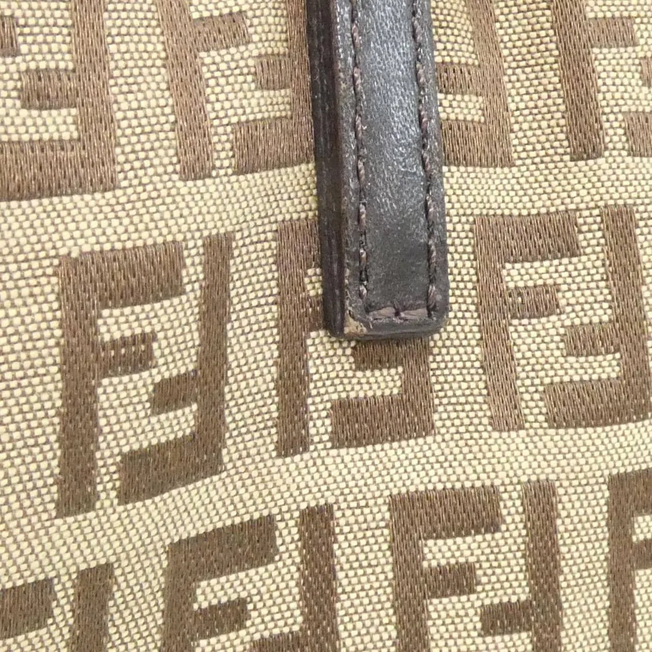 FENDI Sunshine Shopper 8BH018 Handbag Canvas Beige Canvas Rank A - Thumbnail 4