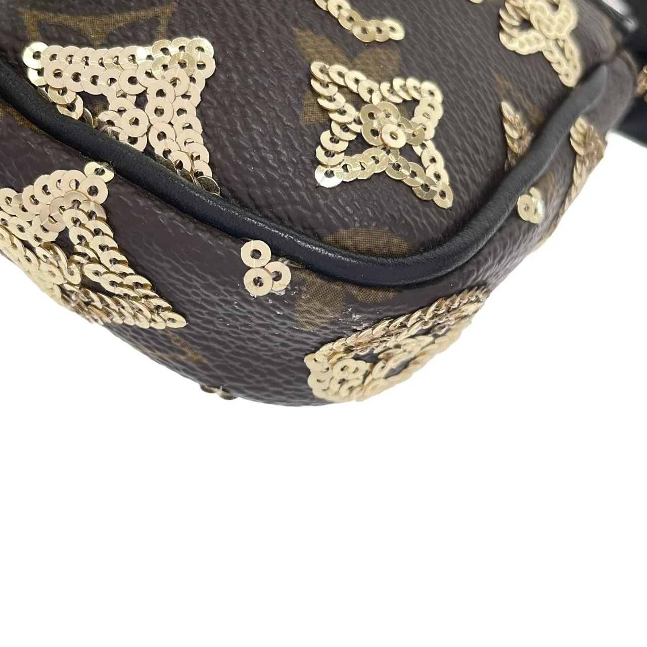 LOUIS VUITTON Pochette M60125 Pochette Monogram Gold Monogram Rank A - Thumbnail 2