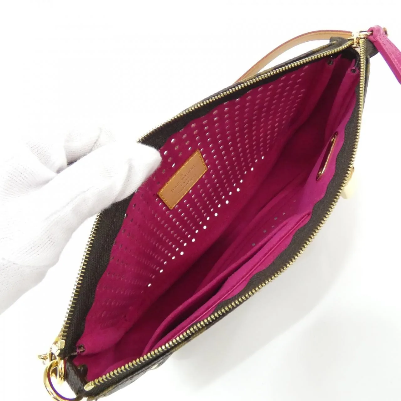 LOUIS VUITTON Pochette M95183 Pochette Monogram 黑色 Monogram 中古品A - 縮圖 10