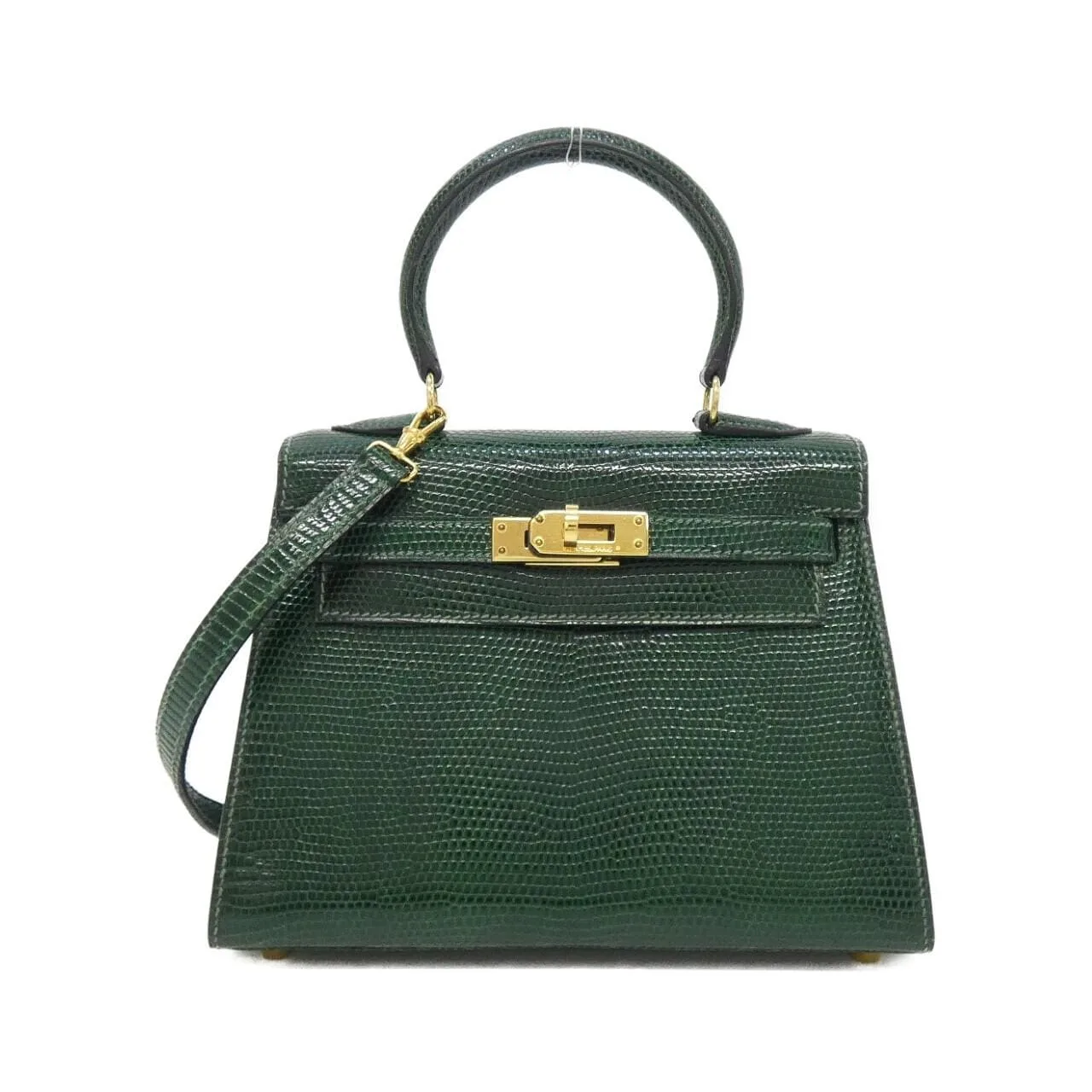 HERMES Kelly 011758CC Handbag Black